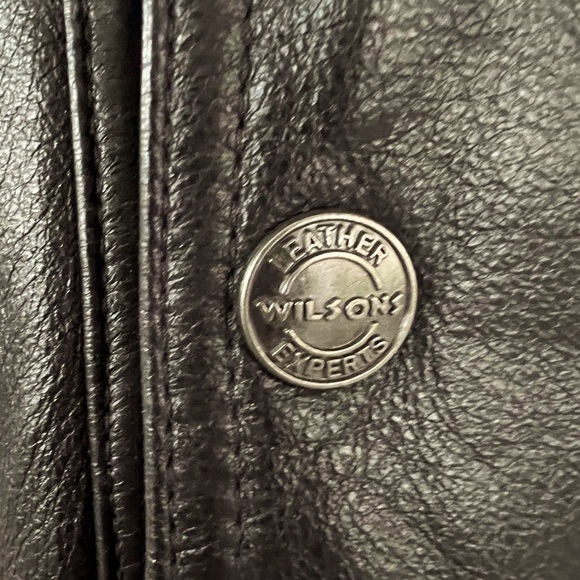 Wilsons Soft Leather Mens Motorcycle Jacket Sz XL Zip Out Thinsulate Ultra Liner - Picture 4 of 16